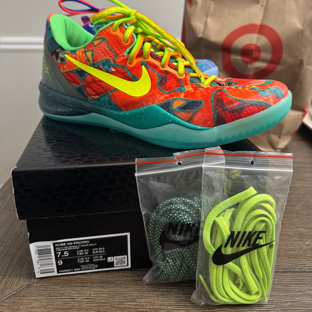 Nike Kobe VI Protro Red and Green Sneakers